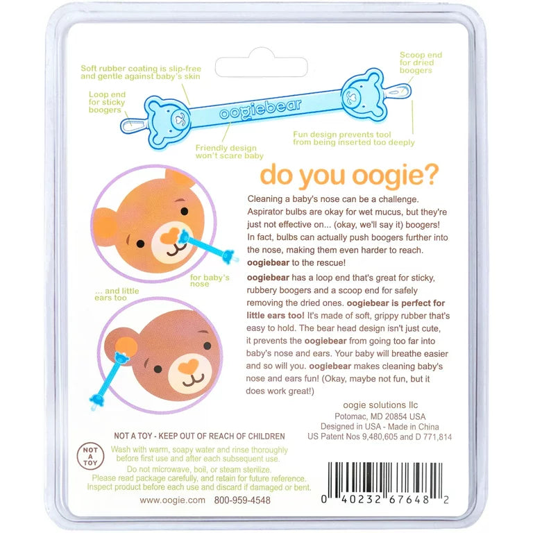 oogiebear Baby Ear & Nose Cleaner. Dual Earwax and Snot Remover. Aspirator Alternative