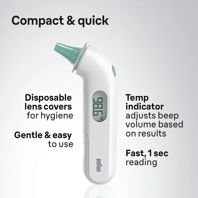 Braun ThermoScan 3 Ear Thermometer,White