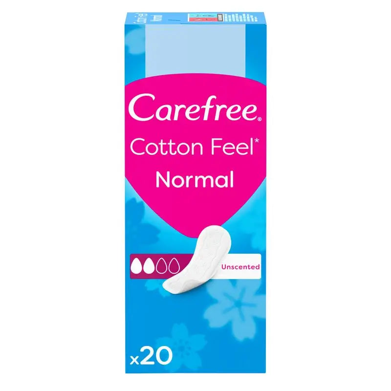 Carefree Cotton Feel Normal Fragrance Free 20Packs