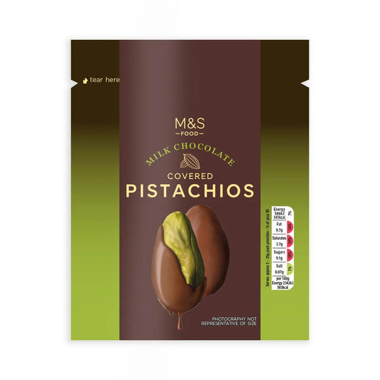 M&S Food Milk Chocolate Covered Pistachios 130g