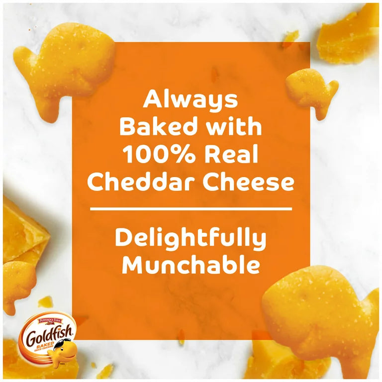 Goldfish Cheddar Cheese Crackers, Baked Snack Crackers, 6.6 oz Bag