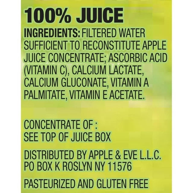 Apple & Eve 100% Apple Juice, 6.75 oz