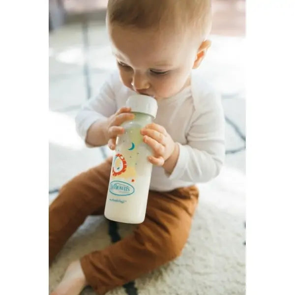 DR BROWNS NATURAL FLOW ANTI-COLIC OPTIONS + BABY BOTTLES 2 PACK 8OX EACH NEW