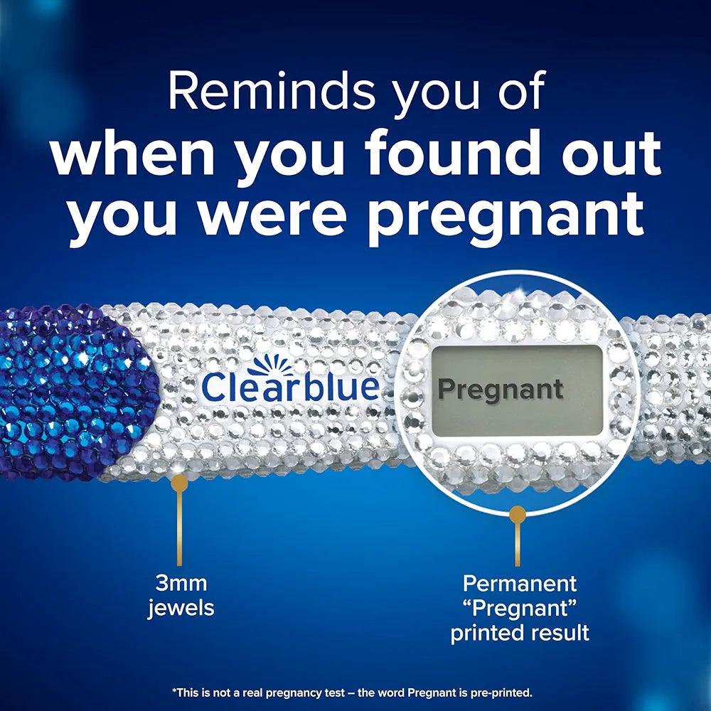 Clearblue Bedazzled Pregnancy Announcement Keepsake Stick 1ct