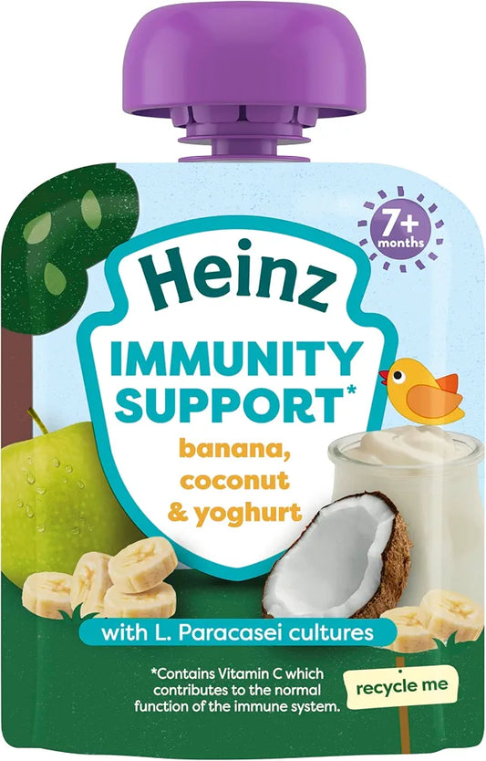 Heinz Baby Food Banana, Coconut and Yoghurt Immunity Support Pouch 85g