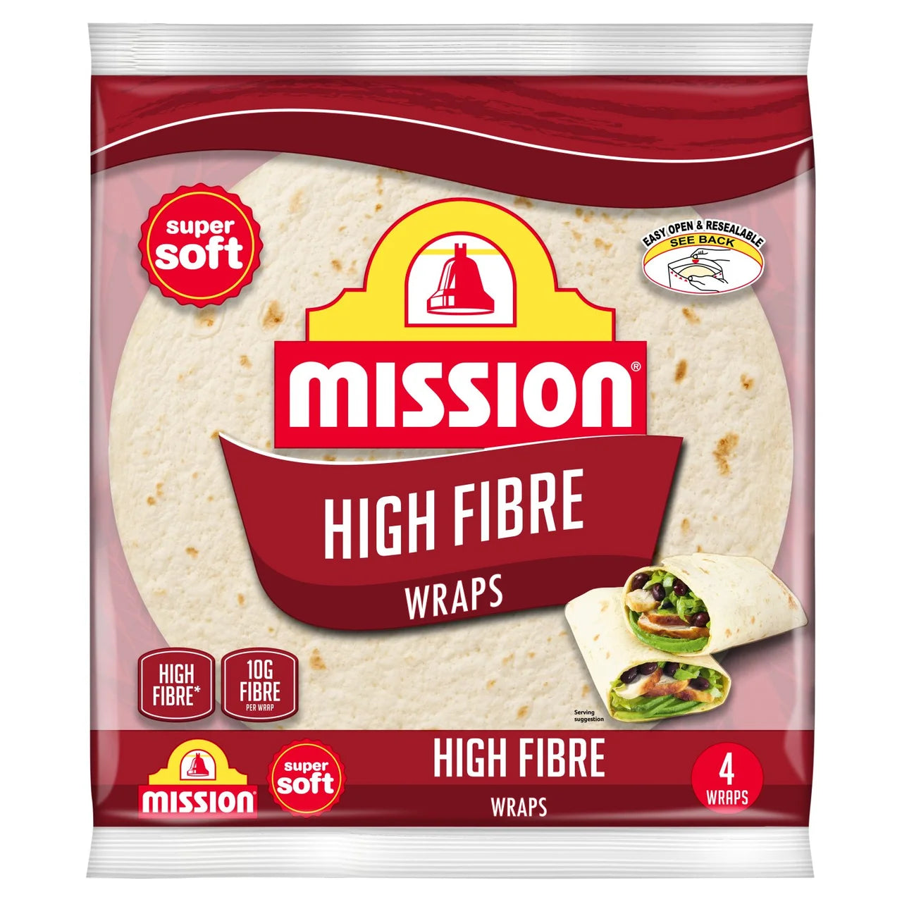 Mission High Fibre Tortilla Wraps