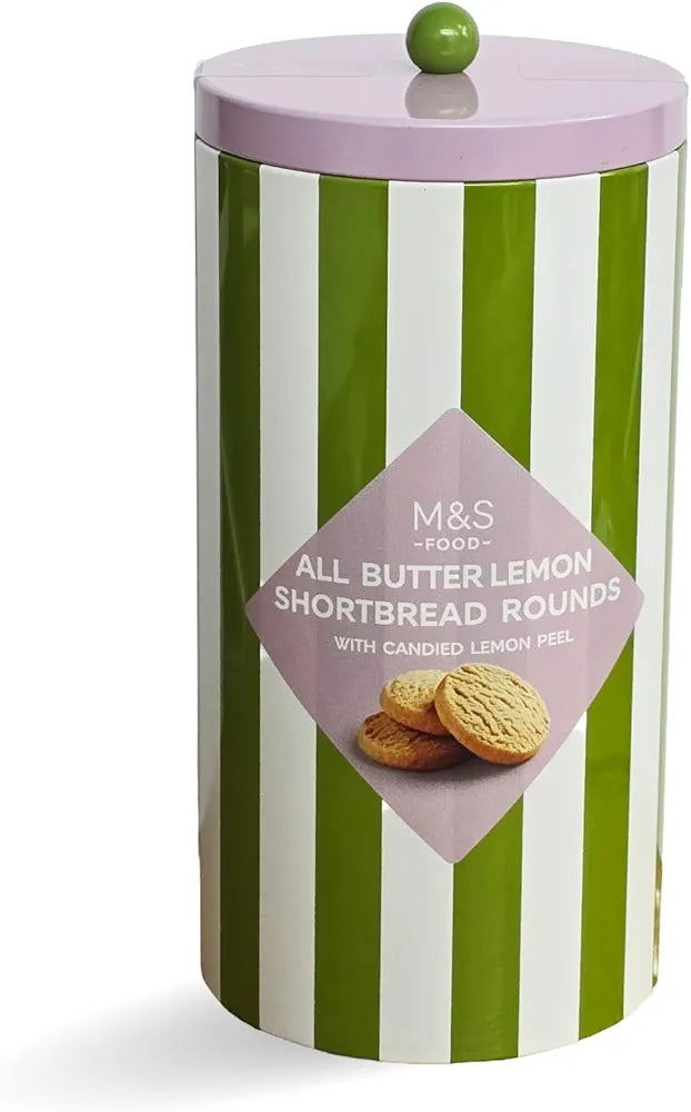 M&S All Butter Lemon Shortbread Rounds with Candied Lemon Peel, 150g