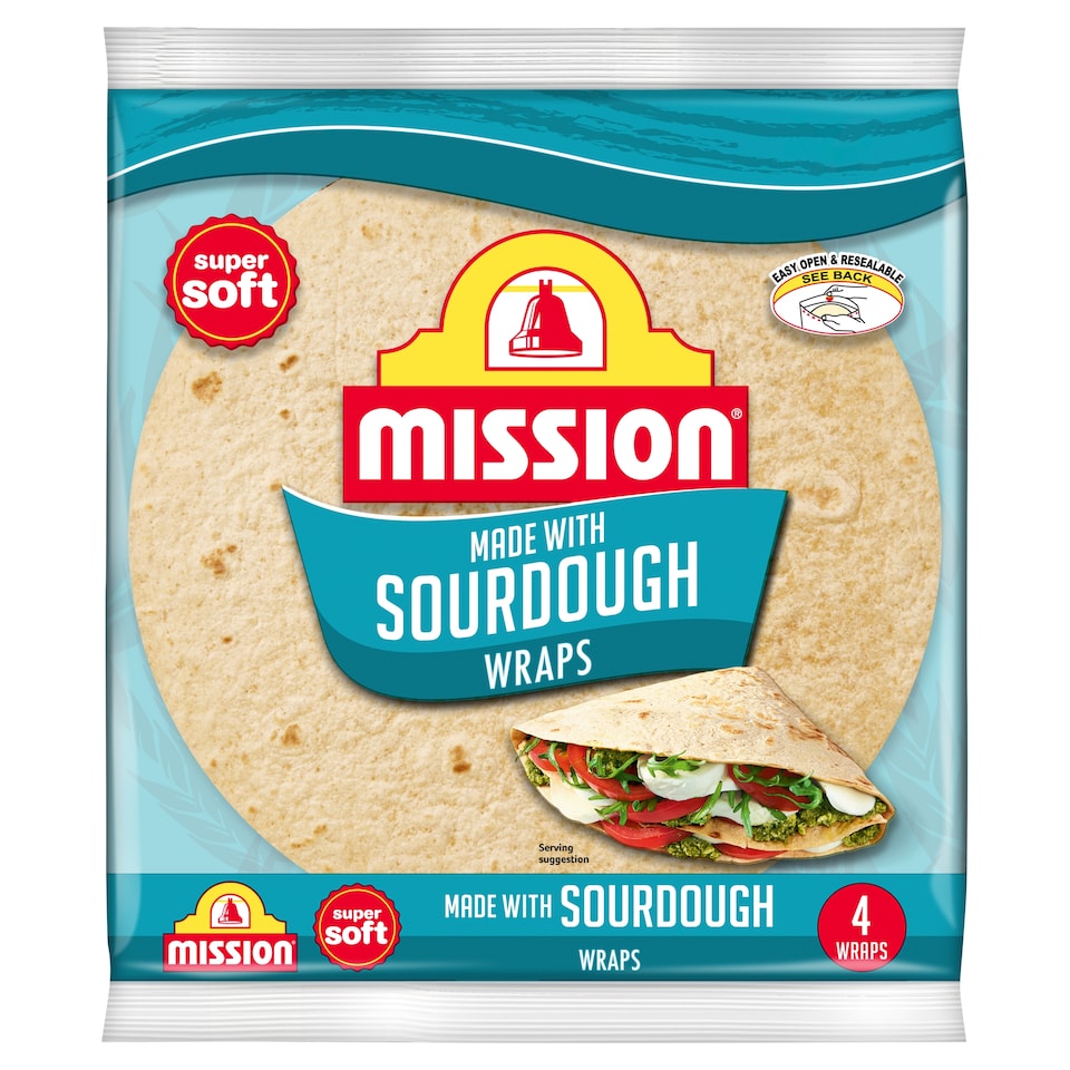 Mission 4 Sourdough Wraps 245g