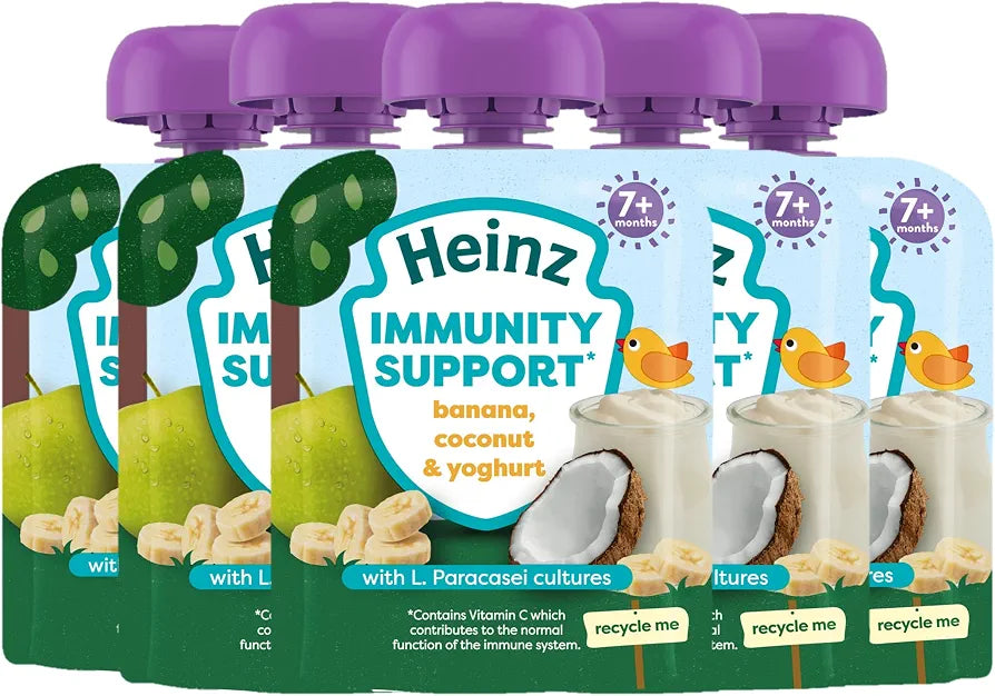 Heinz Baby Food Banana, Coconut and Yoghurt Immunity Support Pouch 85g