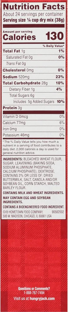 Hungry Jack Complete Buttermilk Pancake & Waffle Mix