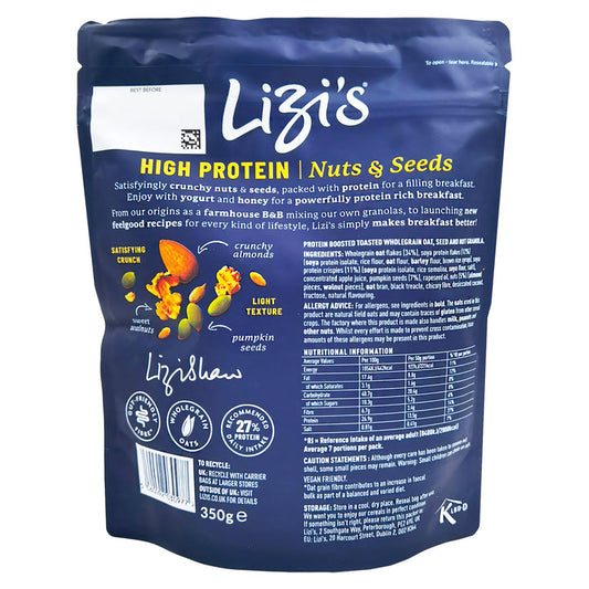 Lizi's High Protein & Vegan Friendly Nuts and Seeds Granola