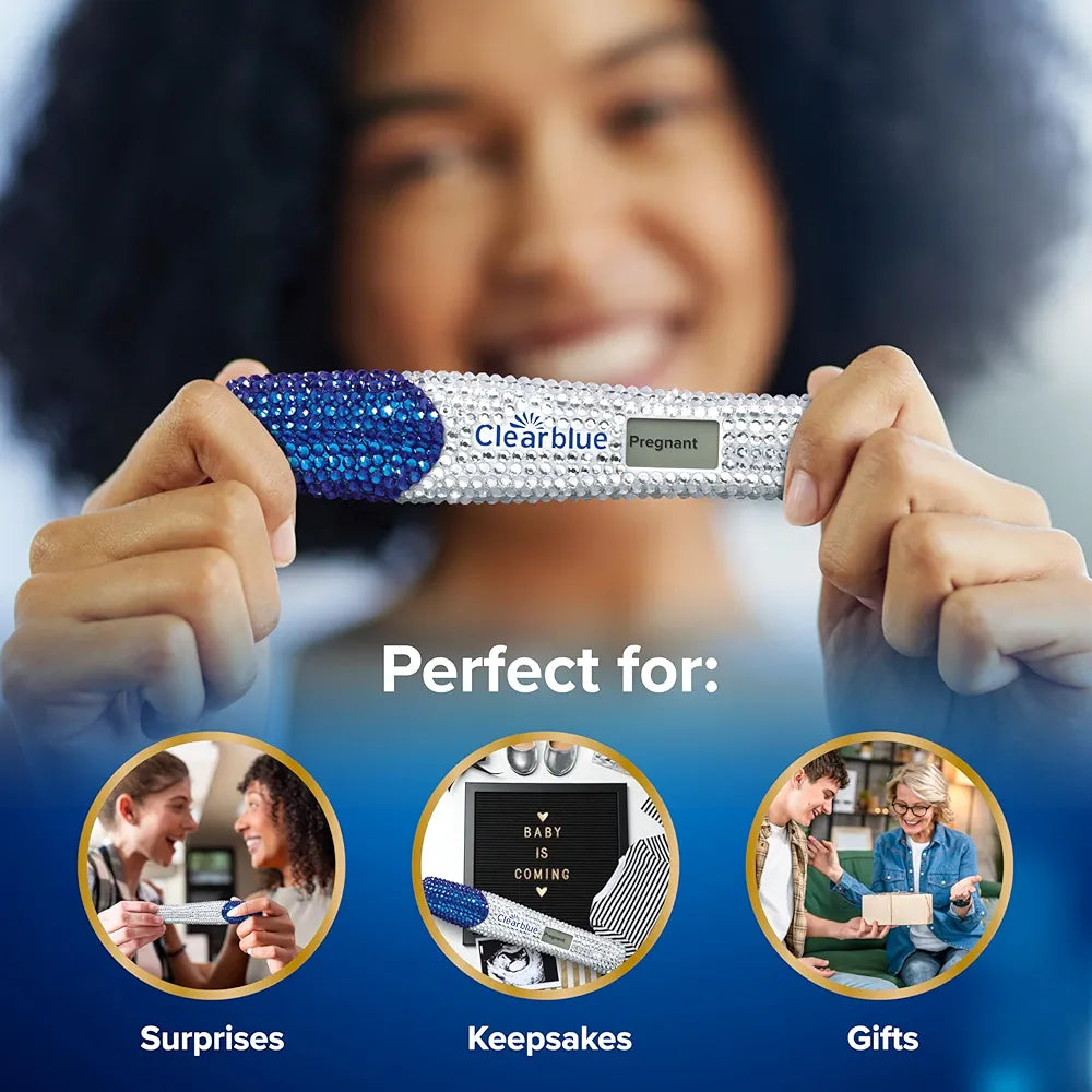 Clearblue Bedazzled Pregnancy Announcement Keepsake Stick 1ct