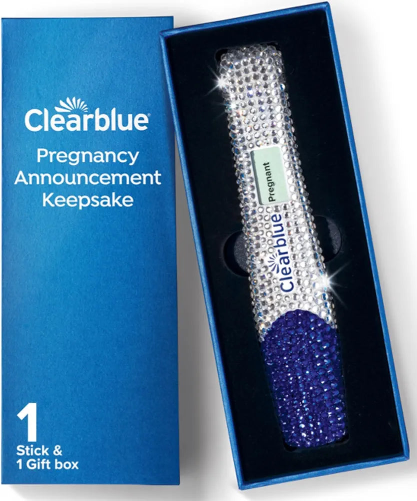 Clearblue Bedazzled Pregnancy Announcement Keepsake Stick 1ct