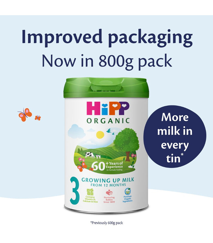 HiPP Organic 3 Growing up Baby Milk Powder Formula From 12 Months 600g