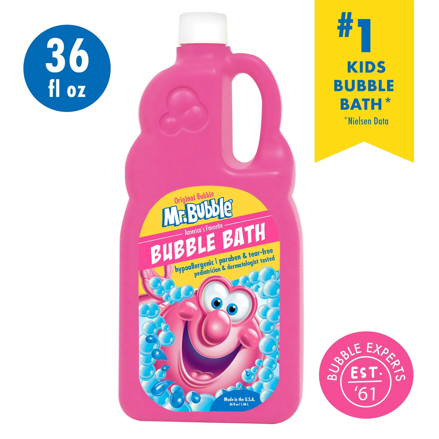 Mr. Bubble Original Bubble Bath Classic Bubble Gum Scent 36 Oz.