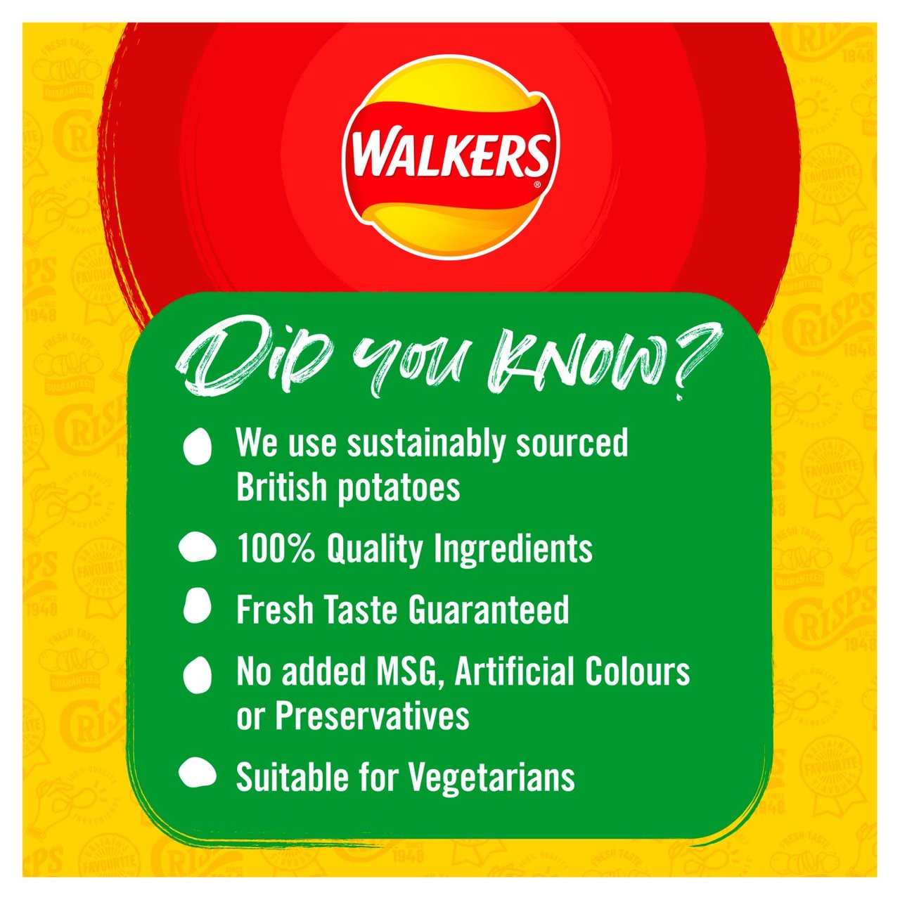 Walkers Cheese & Onion Crisps 6 per pack