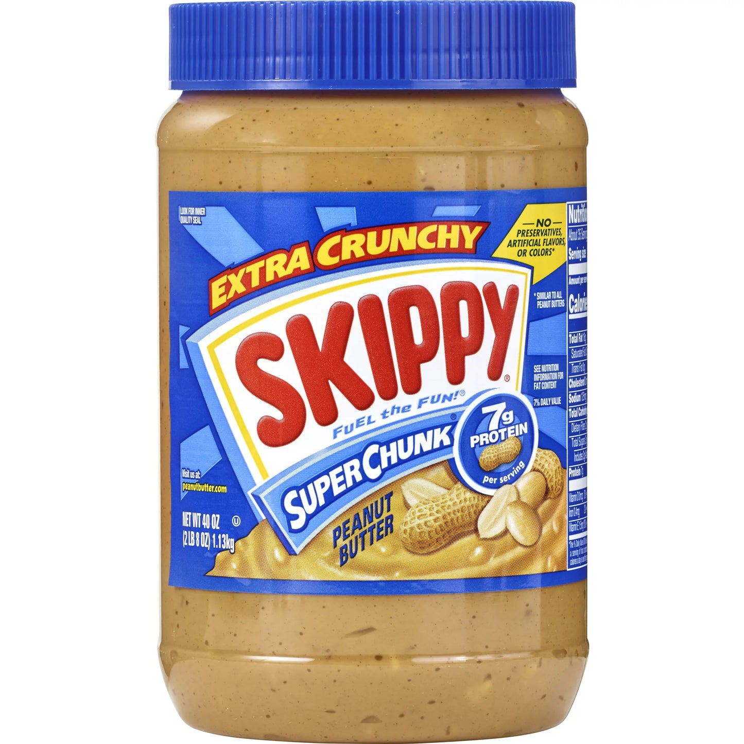 SKIPPY SUPER CHUNK Peanut Butter 40 oz