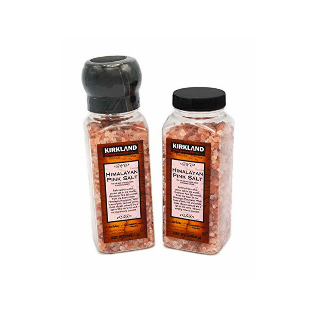 Kirkland Signature Himalayan Pink Salt, Grinder with Refill, 26 oz