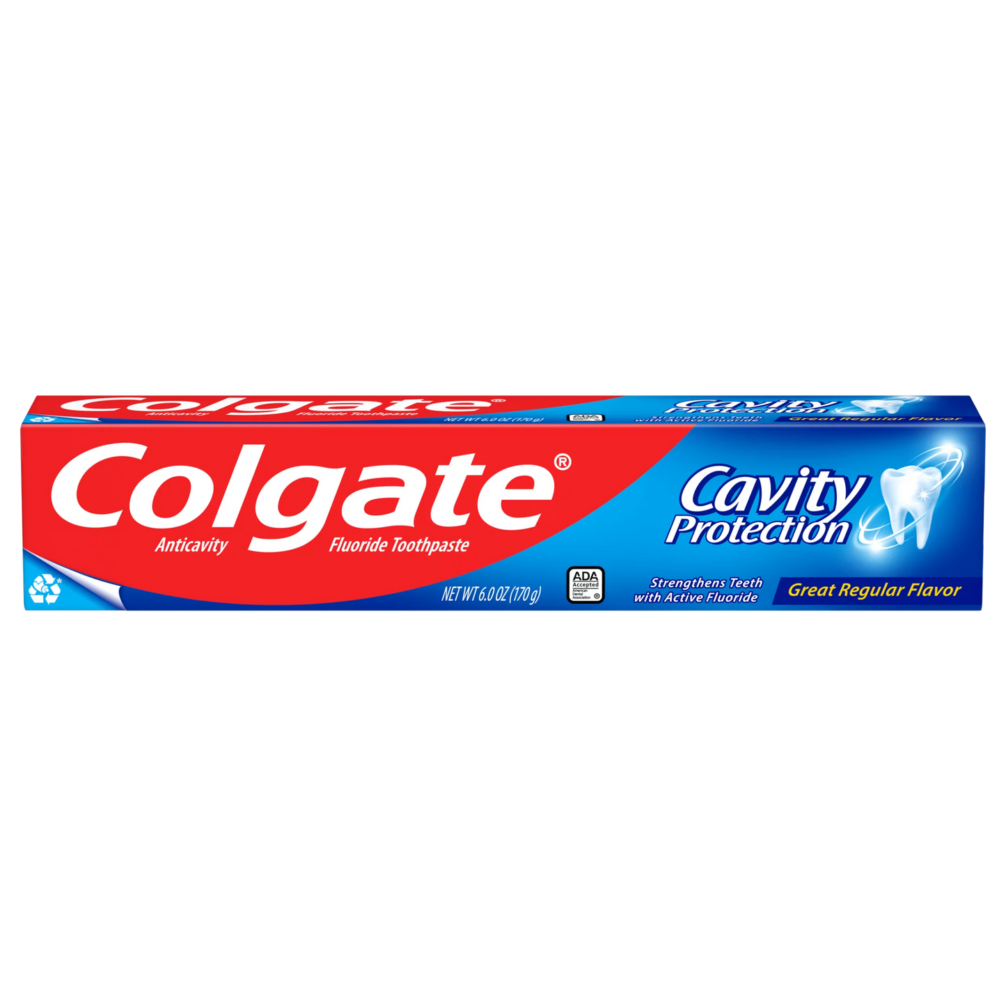 Colgate Cavity Protection Toothpaste with Fluoride, Minty Great Regular Flavor, 6 Oz Tube