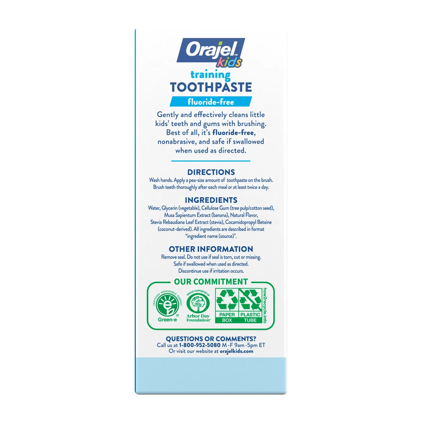 Orajel Kids Paw Patrol Fluoride-Free Training Toothpaste, Natural Fruity Fun Flavor,  Fluoride-Free Toothpaste*, 1.5oz Tube