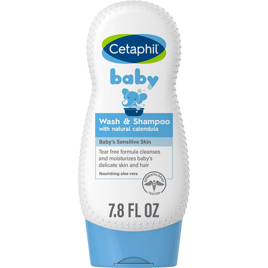 Cetaphil Baby Wash & Shampoo with Organic Calendula, 7.8 fl oz