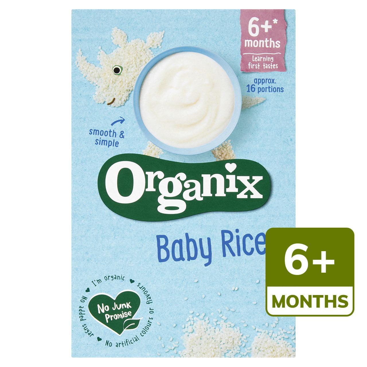 Organix Baby Rice Organic Cereal, 6 mths+ 100g