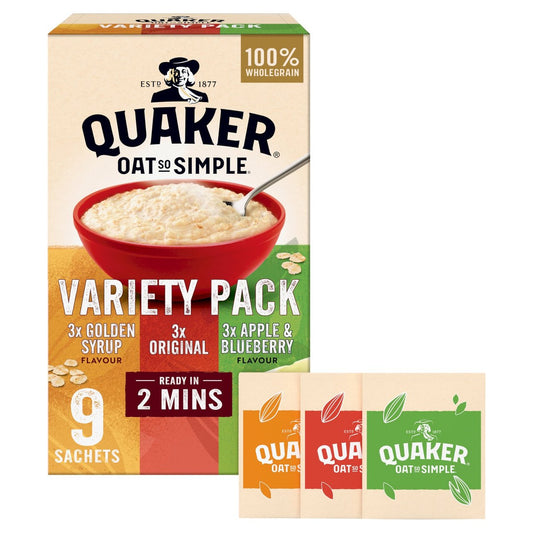 Quaker Oat So Simple Variety Pack Porridge 33g x 9 per pack