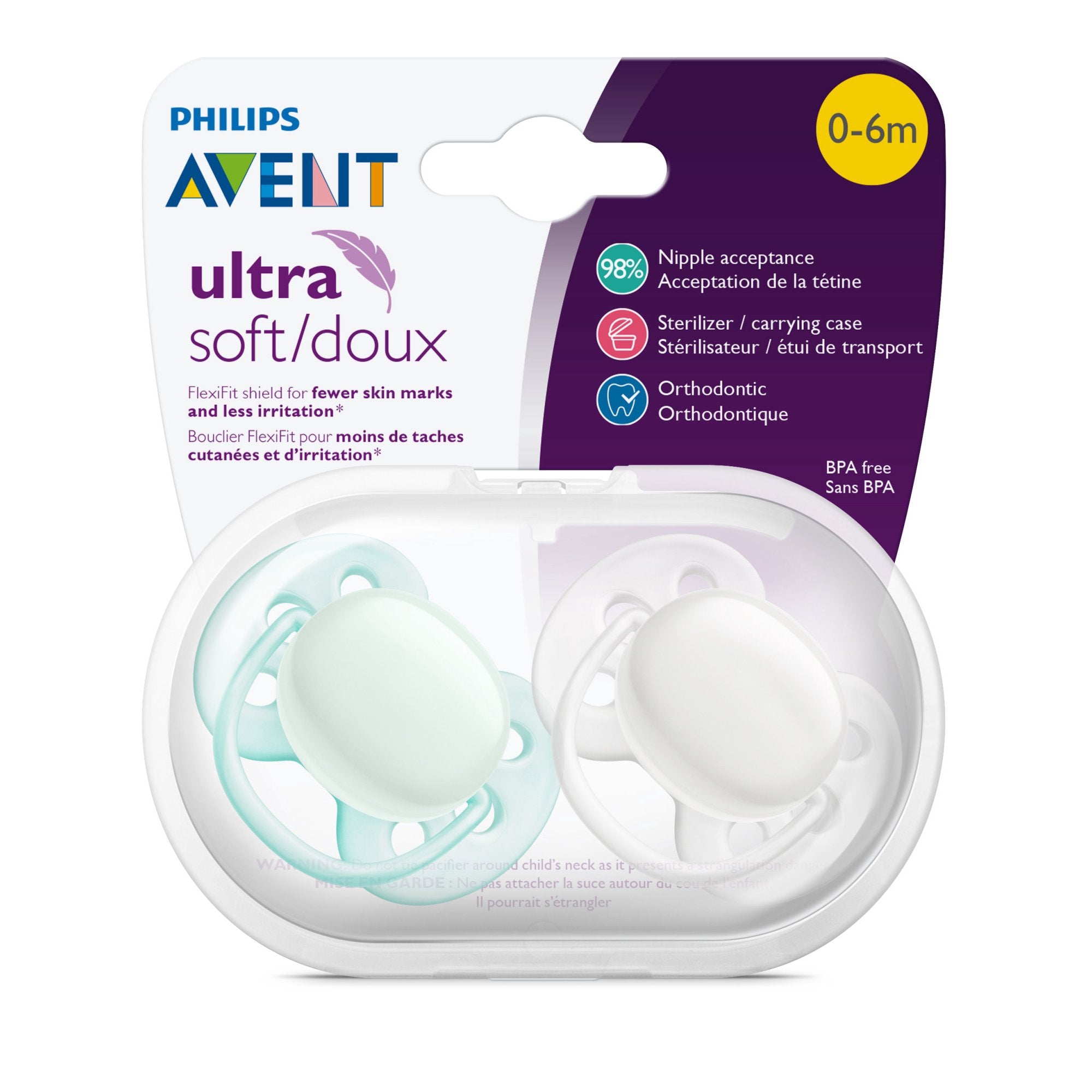 Philip avent best sale ultra soft pacifier