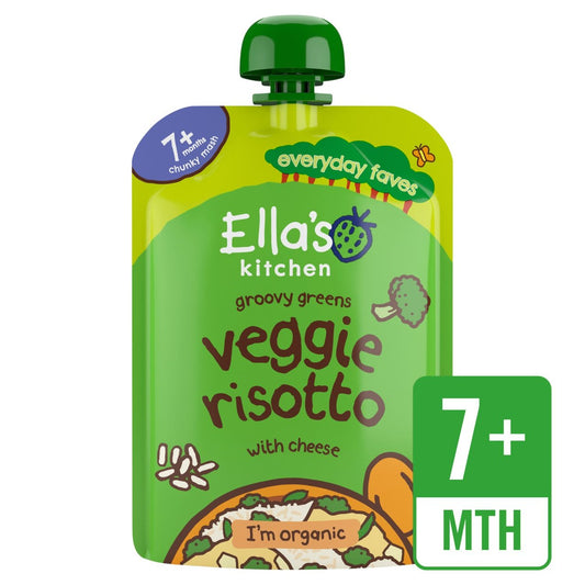 Ella's Kitchen Organic Veggie Risotto with Cheese Pouch, 7 mths+ 130g