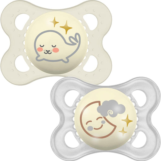 MAM Night 0+ Months Soother - Unisex 2 per pack