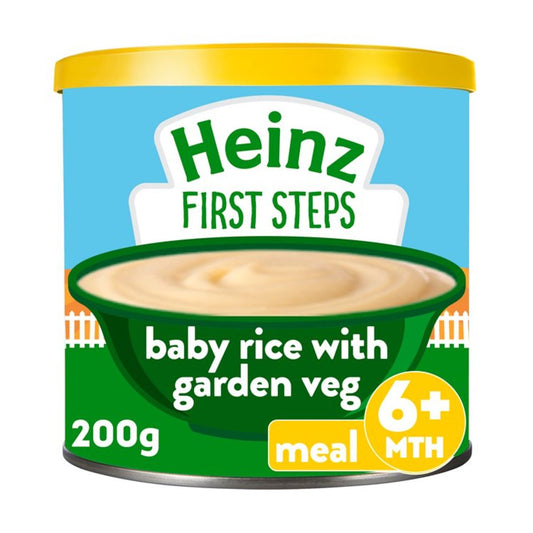 Heinz First Steps Baby Rice with Garden Veg, 6 mths+ 200g