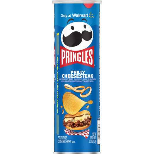 Pringles Philly Cheesesteak Potato Crisps Chips, 5.5 oz