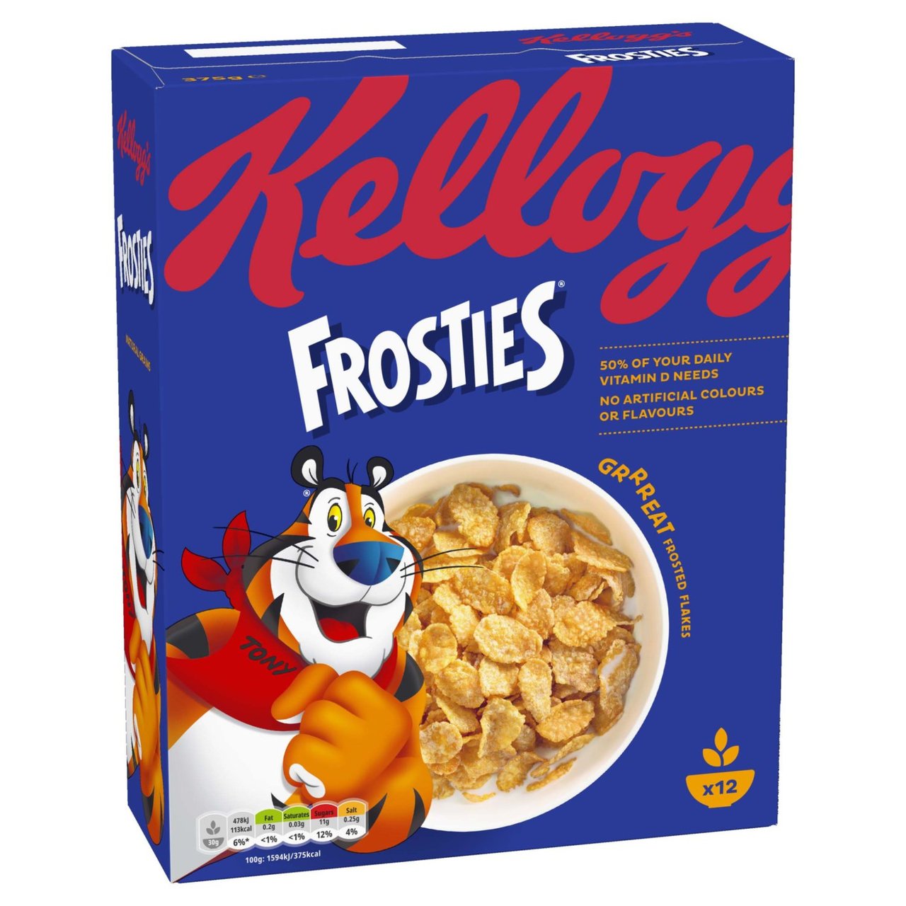 Kellogg's Frosties Original Breakfast Cereal 375g