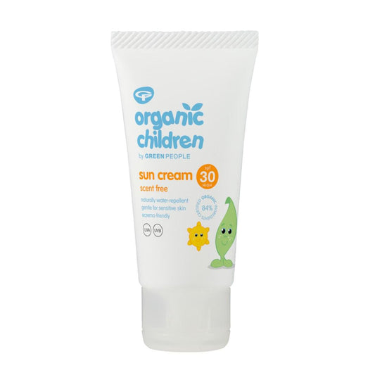 Organic Children SPF 30 Sun Cream Scent Free Travel Size 50ml