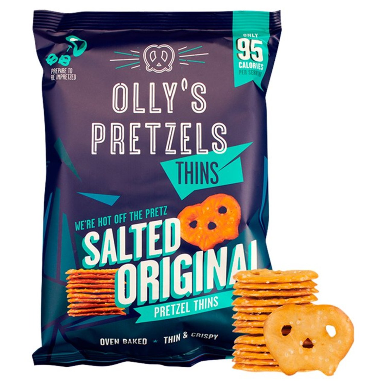 Olly's Pretzel Thins - Original Salted 140g – The Grocery Basket