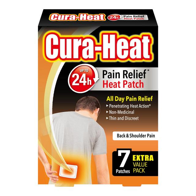 Cura-Heat Heat Patch Pain Relief Back & Shoulder 7 per pack