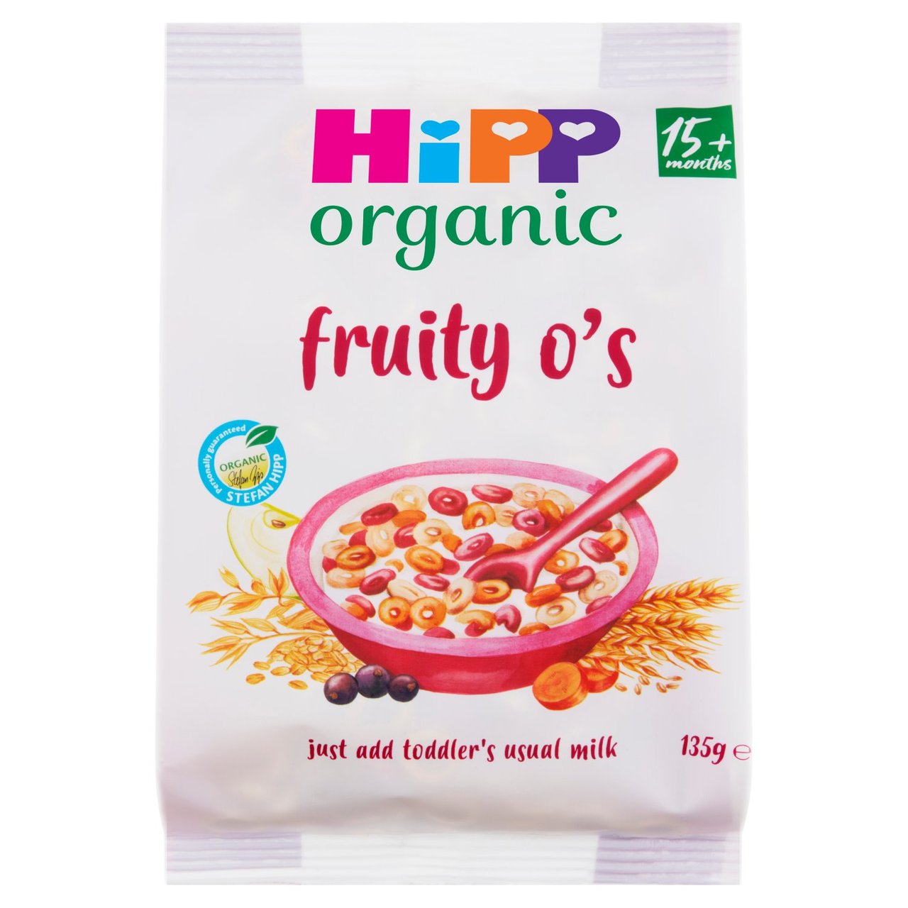 HiPP Organic Fruity O's Cereal, 15 mths+ 135g