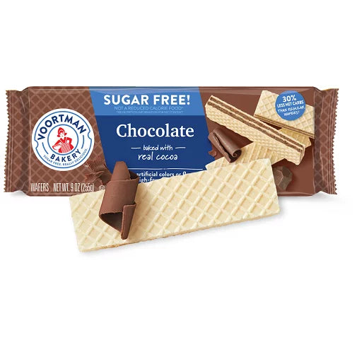 Voortman Chocolate Sugar Free Wafers Cookies