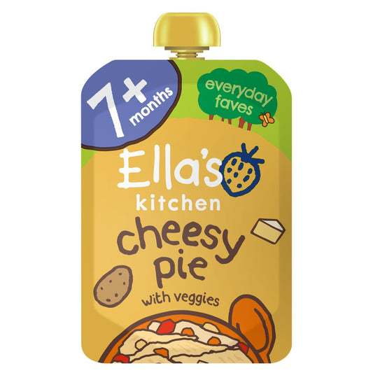 Ella's Kitchen Organic Cheesy Pie with Veggies Pouch, 7 mths+ 130g
