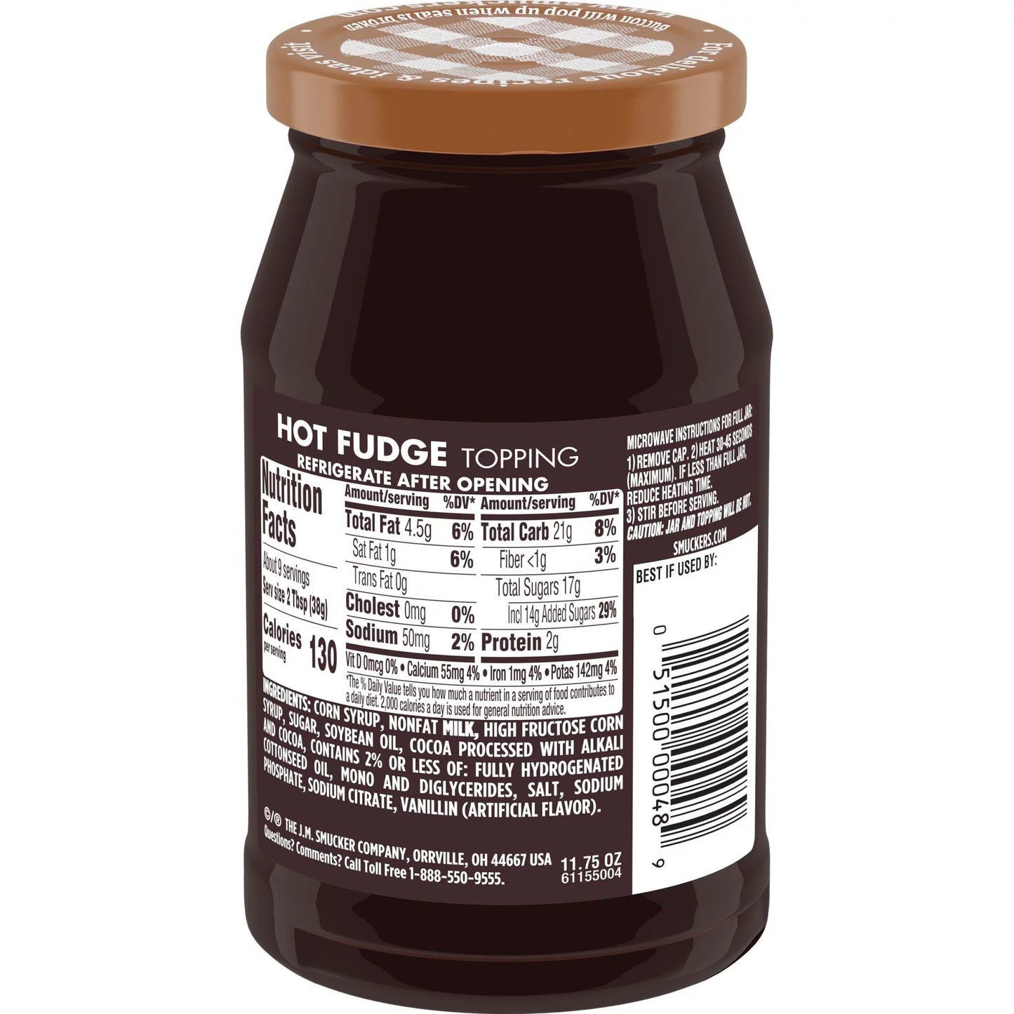 Smucker's Hot Fudge Topping, 11.75 Ounces