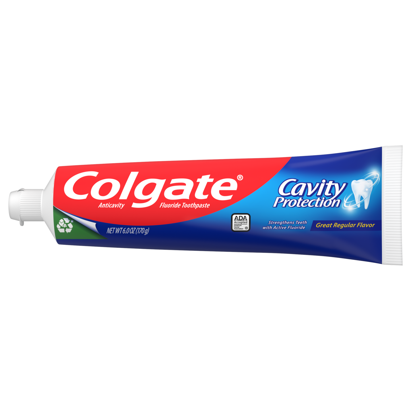 Colgate Cavity Protection Toothpaste with Fluoride, Minty Great Regular Flavor, 6 Oz Tube