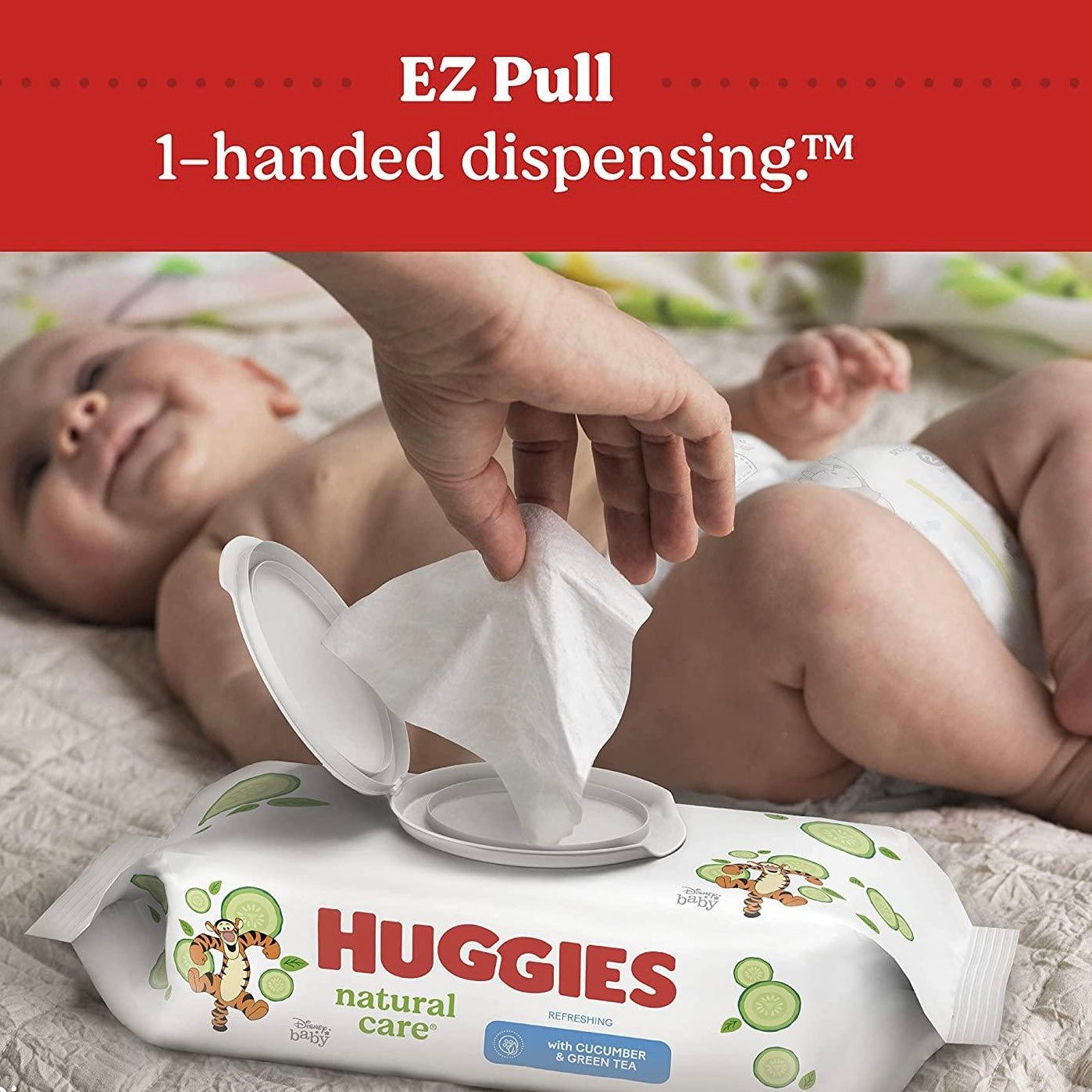 huggies natural care with cucumber and green tea 56 wipes