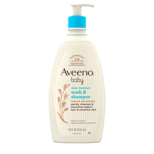 aveeno baby wash & shampoo oat extract 532ml