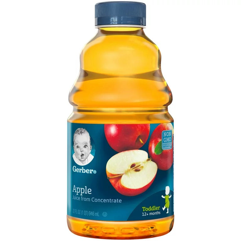 Gerber Apple Fruit Juice, 32 fl oz Bottle