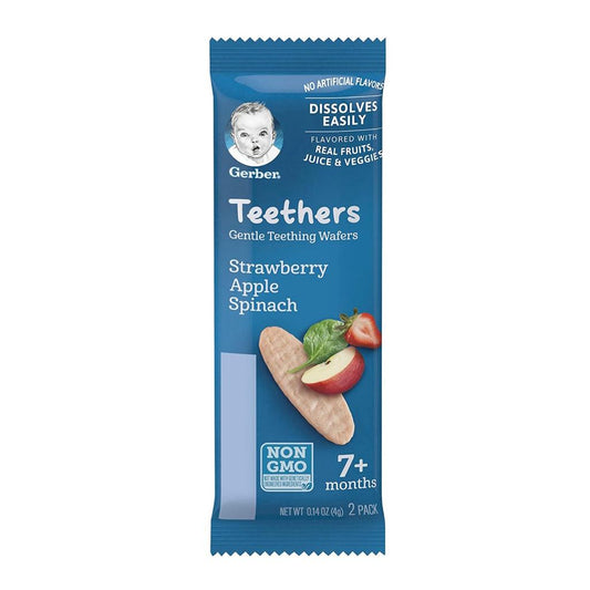 Gerber Snacks for Baby Teethers, Strawberry Apple Spinach