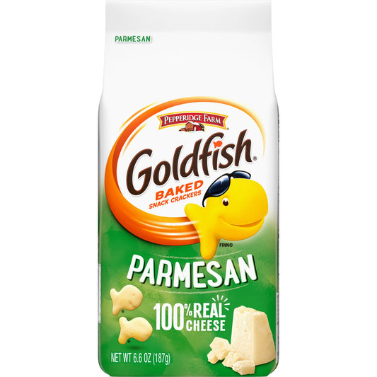 Goldfish Parmesan Crackers, Snack Crackers, 6.6 oz bag