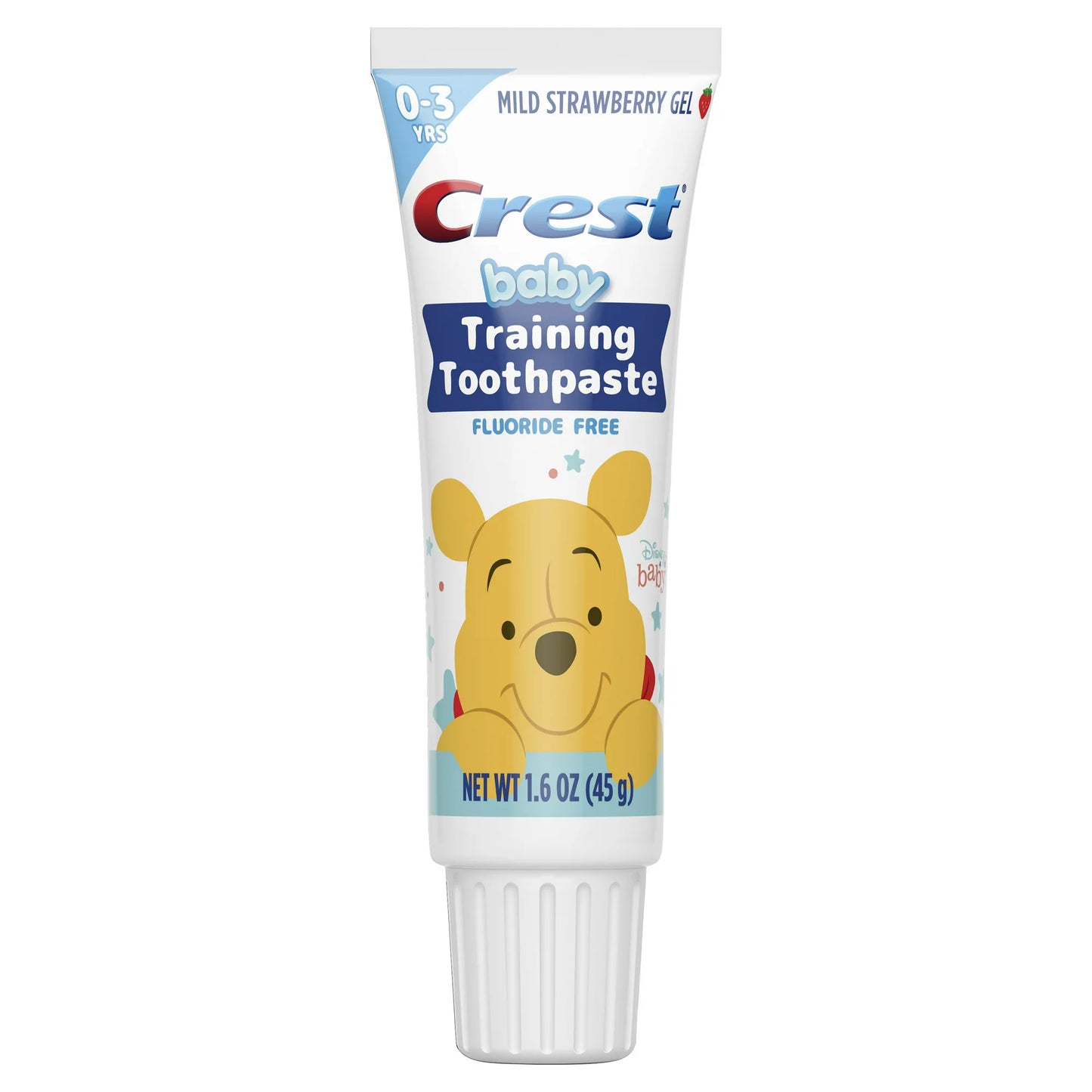 Crest Training Toothpaste and Brush, Fluoride Free, Strawberry 1.6 oz