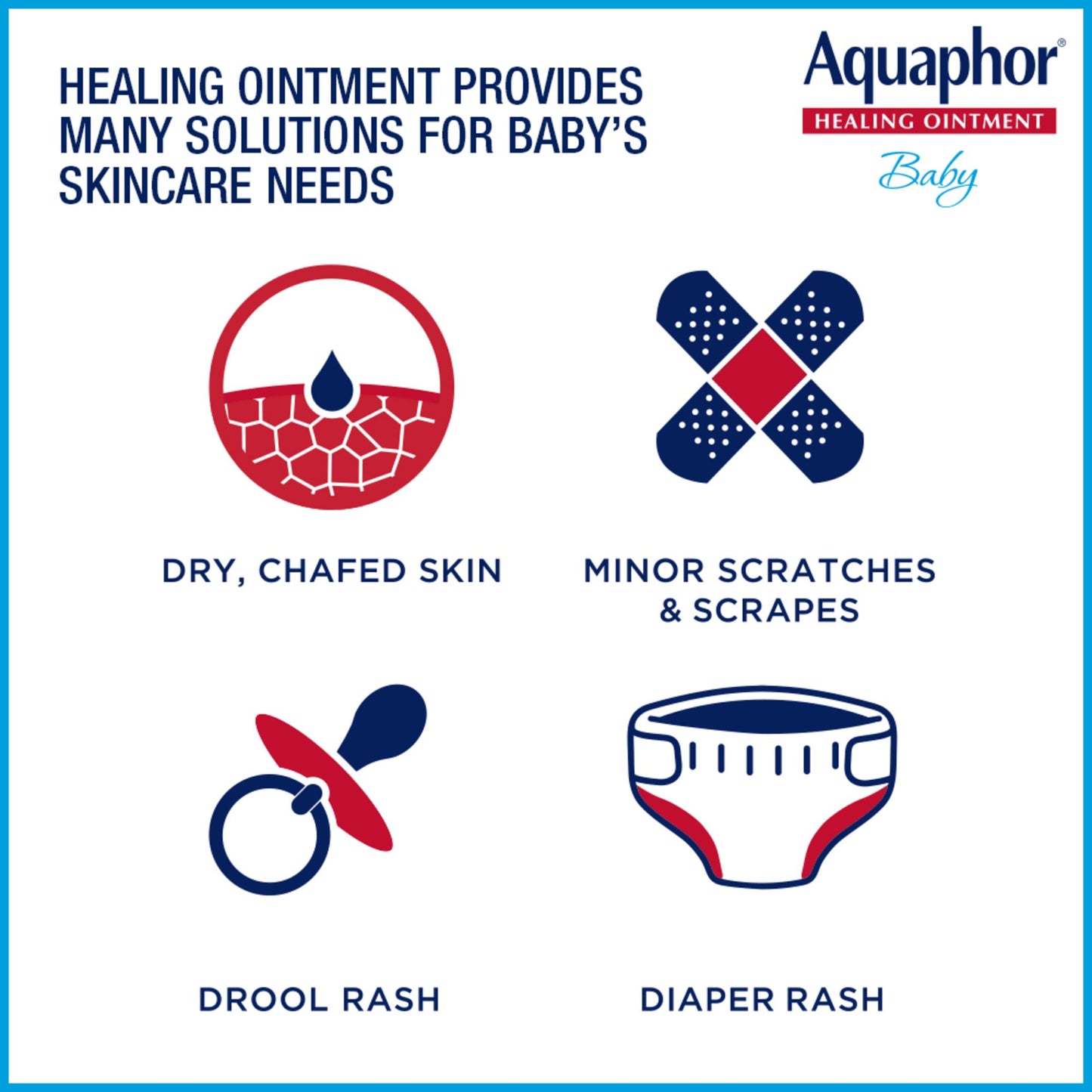 Aquaphor Baby Healing Ointment Advanced Therapy Skin Protectant, 7 Oz Tube