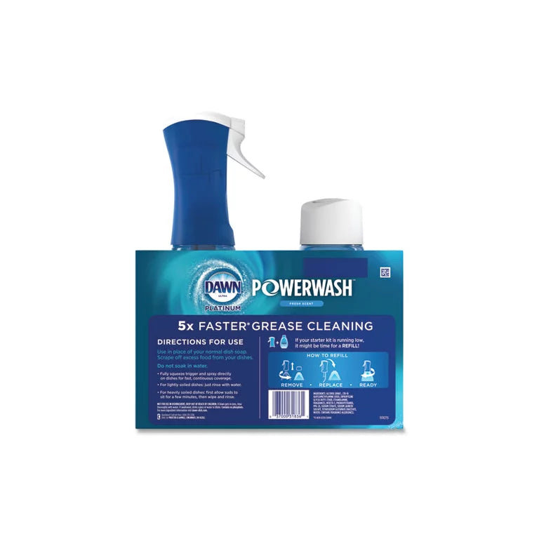 Platinum Powerwash Dish Spray, Fresh, 16 Oz Spray Bottle, 2/pack