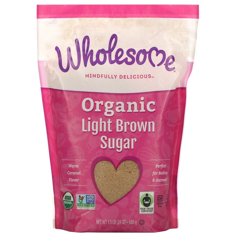 Wholesome Organic Light Brown Sugar 1.5 lbs